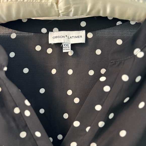 Gibson + Latimer Poka Dot Blouse - Picture 4 of 4